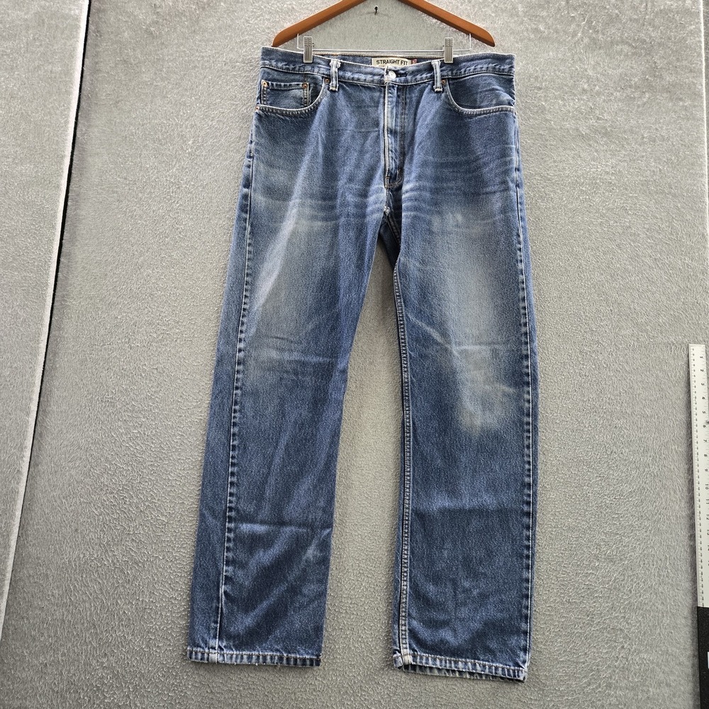 VINTAGE Levi's 505 Men Jeans 31X34 Blue Y2K Denim Straight Leg 33" Inseam READ